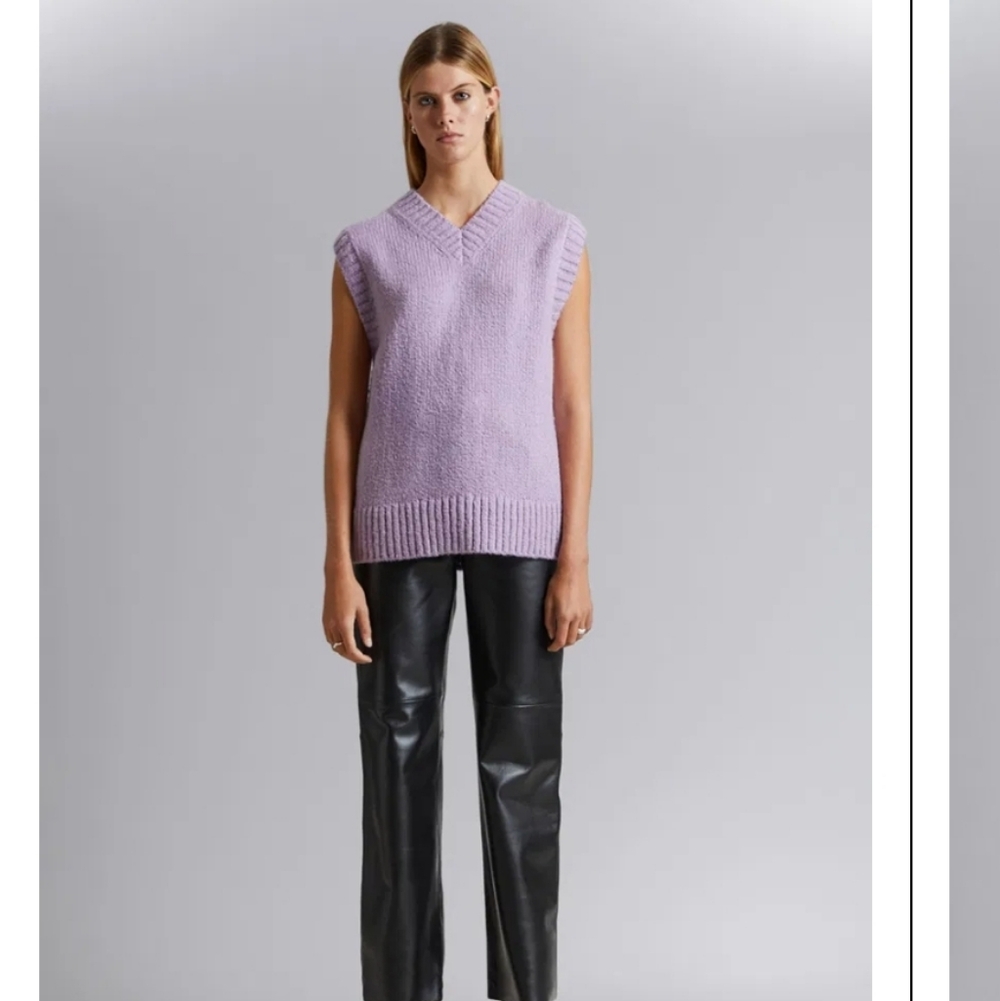 NWT & Other Stories Lilac Vest, Size Large